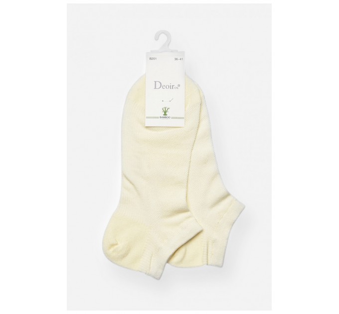 Шкарпетки жіночі спортивні демісезонні молочного кольору 202432L