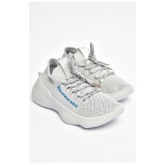 Кросівки підлітокові для хлопчика сірого кольору текстиль 202460L