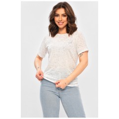 Футболка жіноча подовжена сірого кольору 202490L
