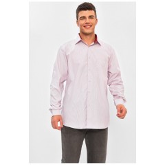 Сорочка чоловіча батальна рожевого кольору 202923L