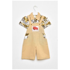 Костюм детский для мальчика бежевого цвета 202963L