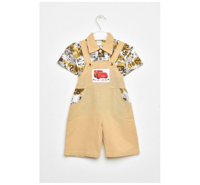 Костюм детский для мальчика бежевого цвета 202963L