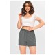 Шорти жіночі однотонні сірого кольору 203016L