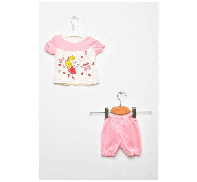 Костюм детский для девочки светло-розового цвета 203054L