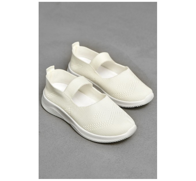 Мокасини дитячі білого кольору 203101L