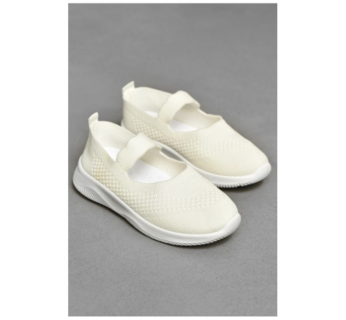 Мокасини дитячі білого кольору 203102L