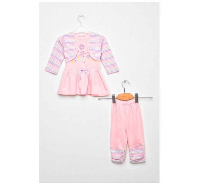 Костюм дитячий для дівчинки рожевого кольору 203144L