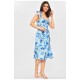 Сарафан жіночий блакитного кольору з принтом 203214L