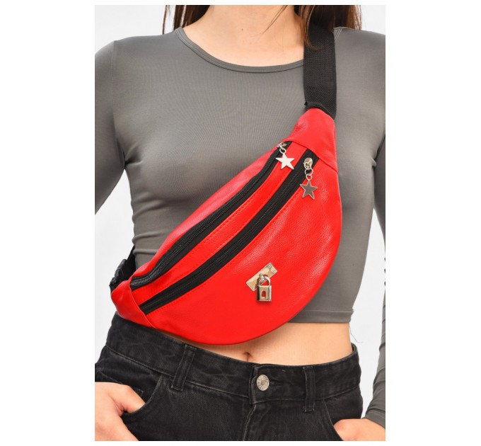 Бананка жіноча червоного кольору 203266L