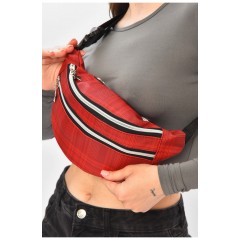 Бананка жіноча червоного кольору 203279L