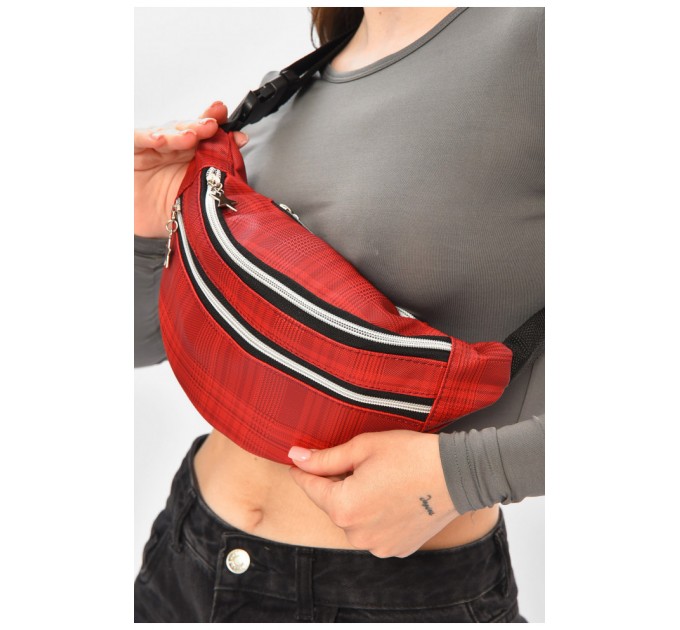 Бананка жіноча червоного кольору 203279L