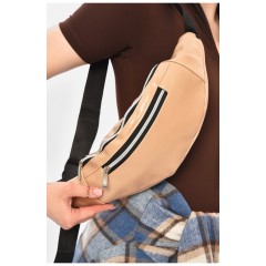 Бананка жіноча бежевого кольору 203285L