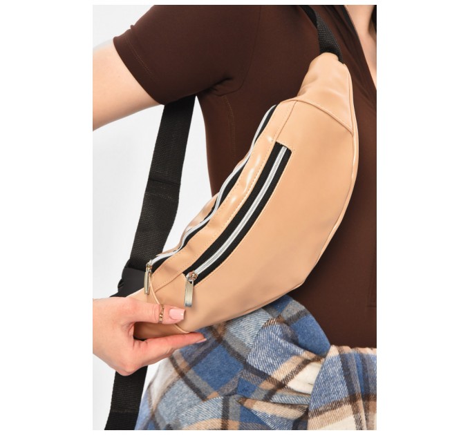 Бананка женская бежевого цвета 203285L