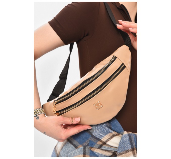 Бананка жіноча бежевого кольору 203307L