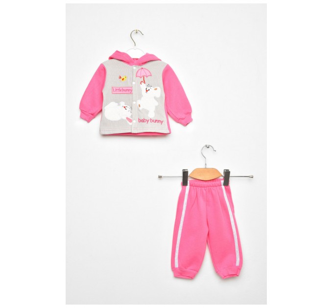 Костюм детский для девочки розового цвета 203421L