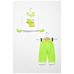 Костюм дитячий для дівчинки зеленого кольору 203426L
