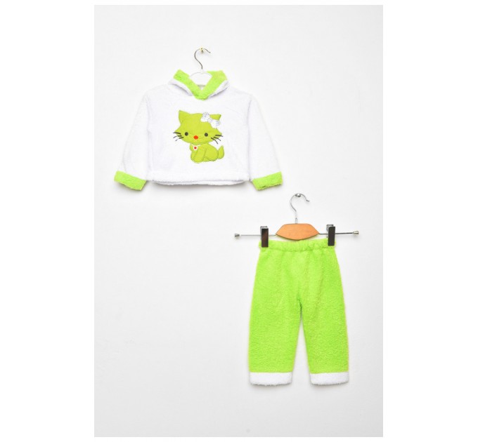 Костюм дитячий для дівчинки зеленого кольору 203426L