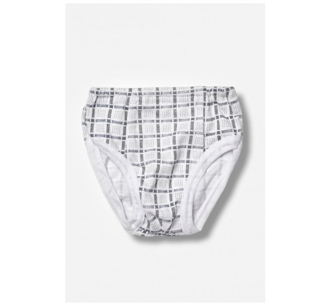 Трусики дитячі для хлопчиків білого кольору з принтом 203580L