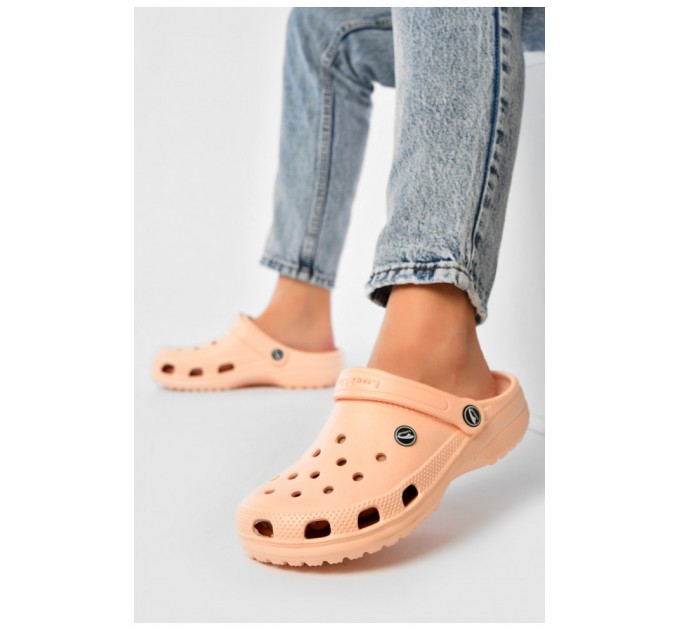 Кроксы женские персикового цвета 203774L