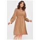 Платье женское однотонное бежевого цвета 203784L