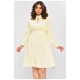 Платье женское однотонное молочного цвета 203785L