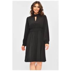 Платье женское однотонное черного цвета 203786L
