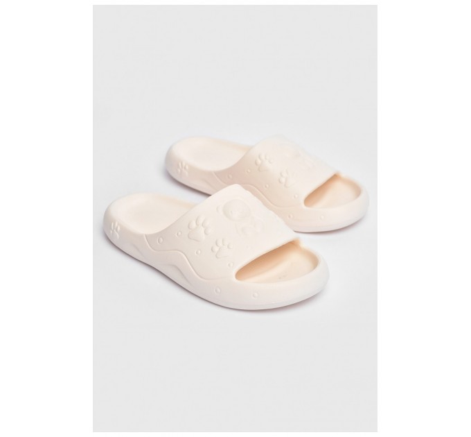 Шльопанці дитячі для дівчинки піна білого кольору 203859L