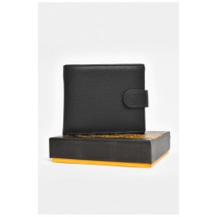 Гаманець чоловічий з екошкіри чорного кольору 203943L