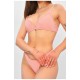 Купальник жіночий однотонний рожевого кольору 204181L