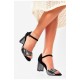 Босоніжки жіночі чорного кольору 204192L