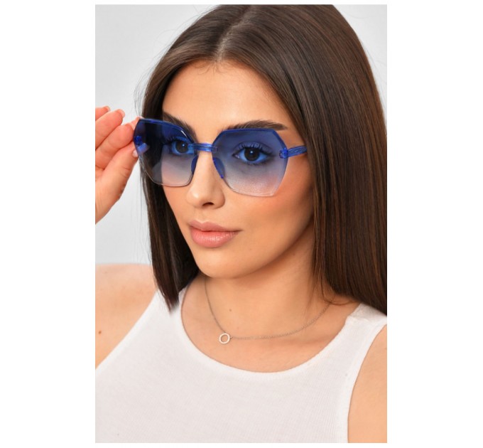 Окуляри жіночі синього кольору 204213L