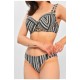 Купальник жіночий чорно-білого кольору чашка D 204300L