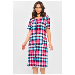 Халат жіночий батальний рожевого кольору з принтом 204607L Халат жіночий батальний рожевого кольору з принтом 204607L