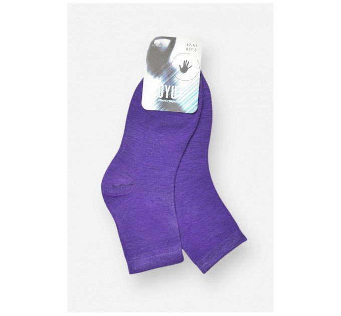 Шкарпетки жіночі демісезонні фіолетового кольору 204741L
