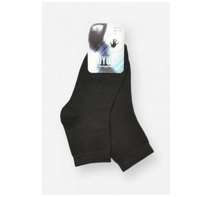 Шкарпетки жіночі демісезонні чорного кольору 204742L