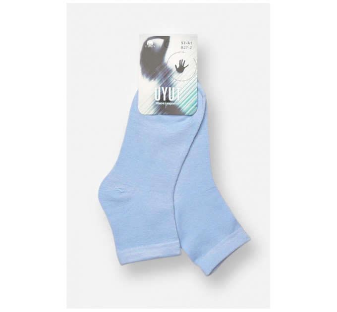 Шкарпетки жіночі демісезонні блакитного кольору 204743L