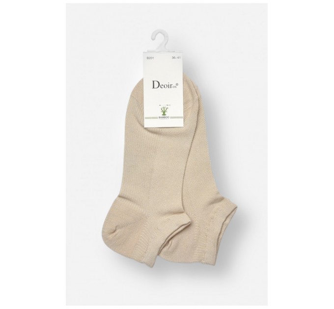 Шкарпетки жіночі спортивні демісезонні бежевого кольору 204759L