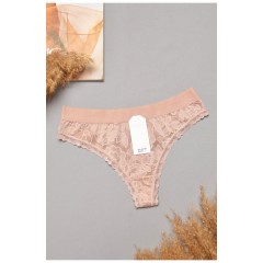 Стрінги жіночі однотонні світло-рожевого кольору 204786L Стрінги жіночі однотонні світло-рожевого кольору 204786L