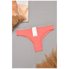 Труси жіночі однотонні рожевого кольору 204856L