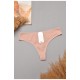 Стрінги жіночі однотонні пудрового кольору 204858L
