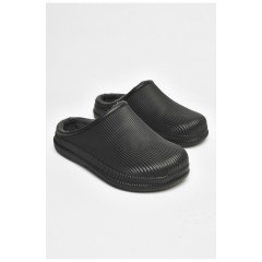 Галоши мужские без задника на меху черного цвета 204949L