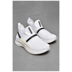 Кросівки чоловічі білого кольору текстиль 205081L