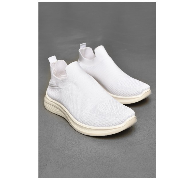 Кроссовки мужские белого цвета 205082L