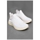 Кросівки чоловічі білого кольору текстиль 205082L