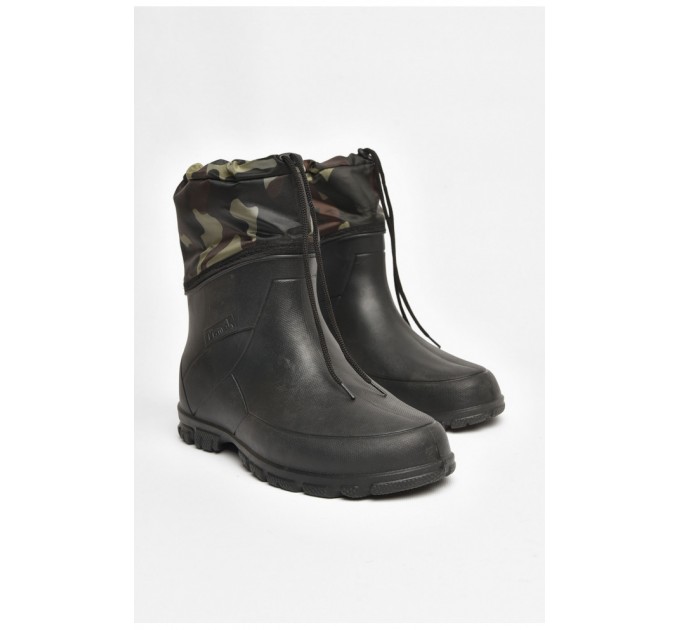 Полусапоги мужские пена со съемным носком черного цвета 205151L