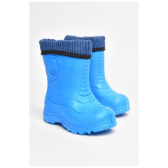 Чоботи піна дитячі блакитного кольору зі з`ємною шкарпеткою 205345L