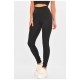 Лосины женские однотонные черного цвета 205690L