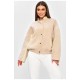 Бомбер женский демисезонный бежевого цвета 205763L