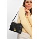 Сумка жіноча з екошкіри чорного кольору 205808L Сумка жіноча з екошкіри чорного кольору 205808L