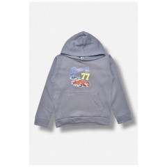 Світшот дитячий для хлопчика на флісі сірого кольору 206000L